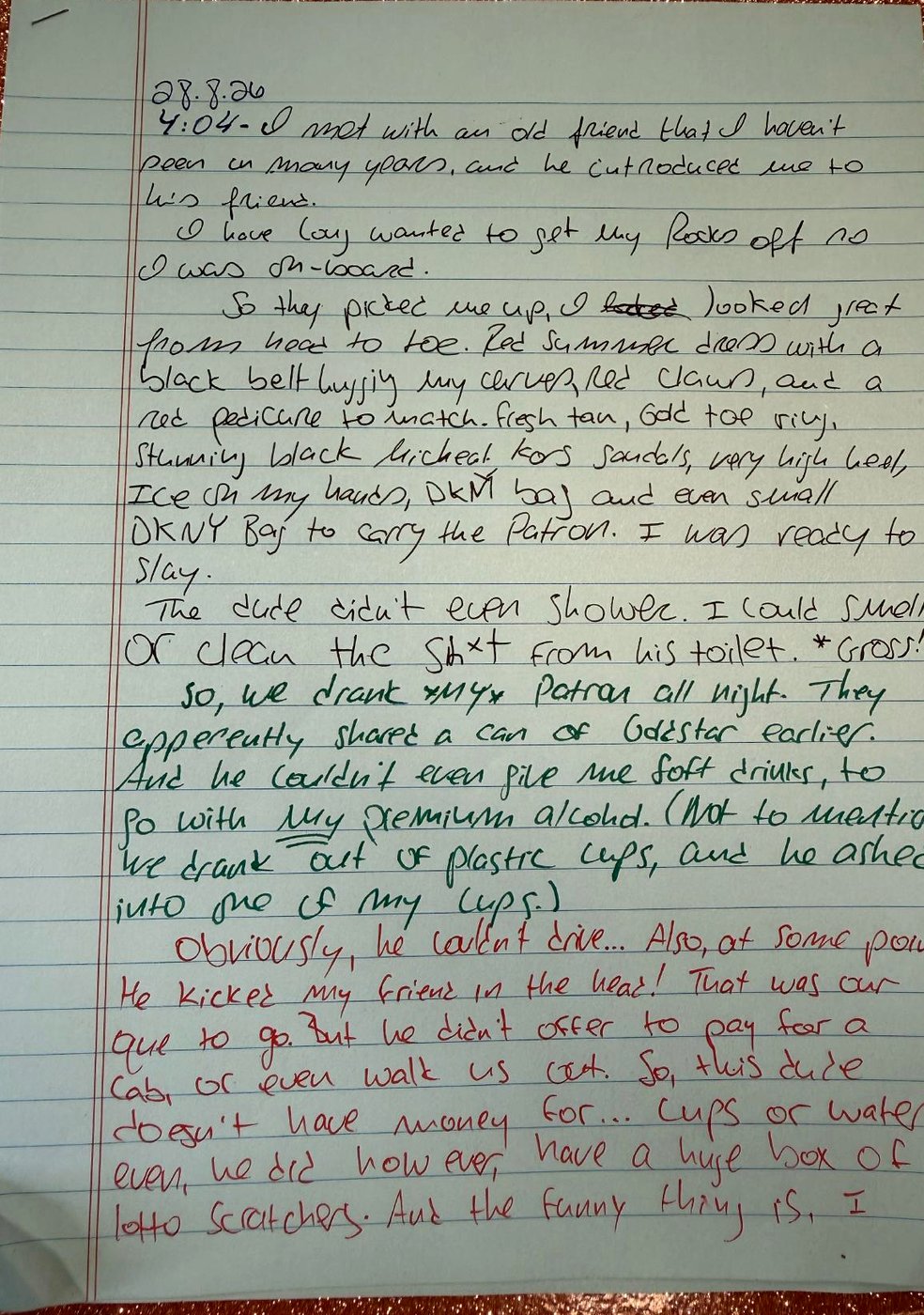 Handwritten original — This One Goes in the Hall of Fame, page 1, by Maya3ee Rainha, 28 August 2026, 7:04pm